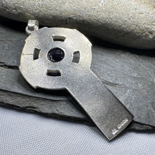 Load image into Gallery viewer, Amethyst Celtic Cross Necklace
