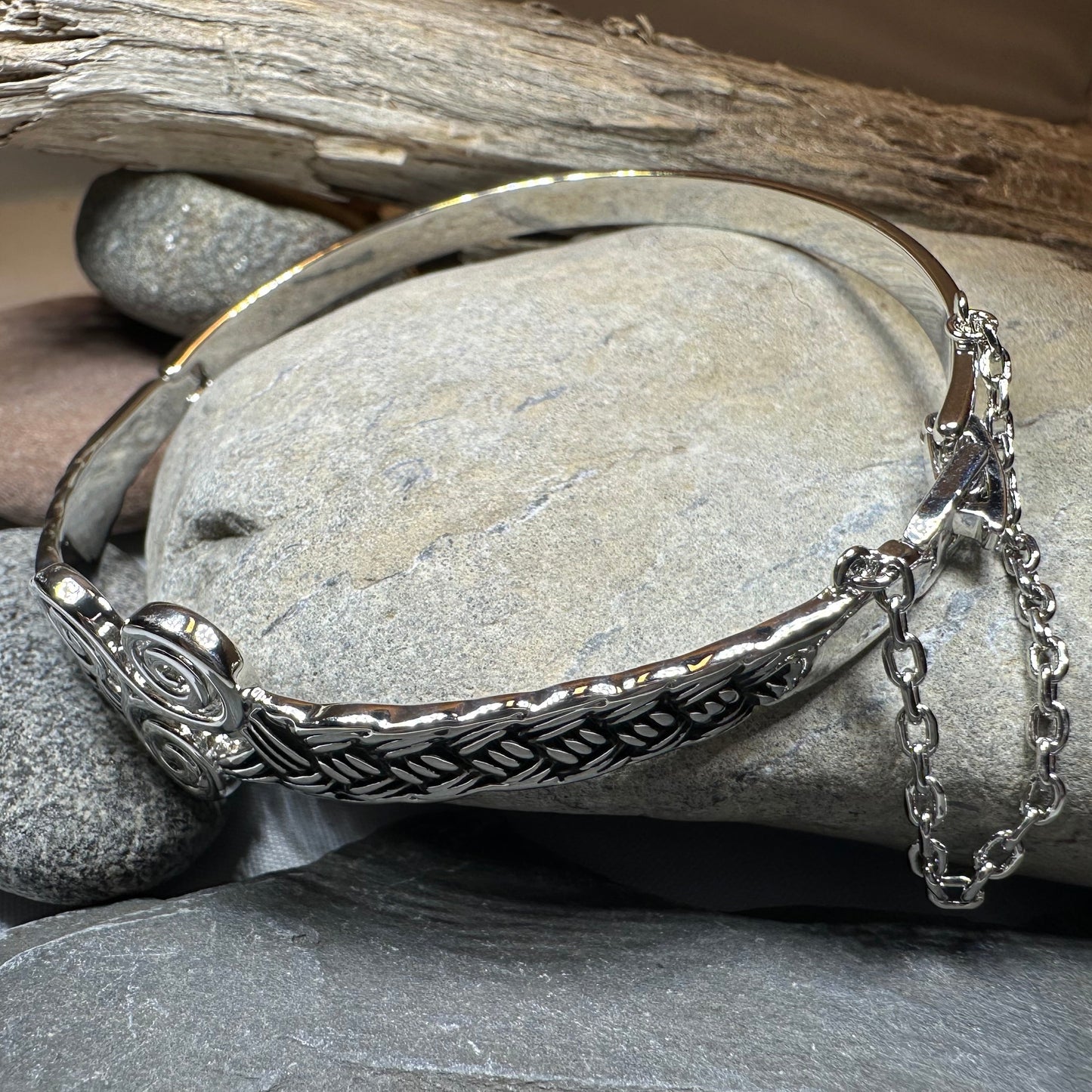 Celtic Triple Spiral Bracelet — view 12