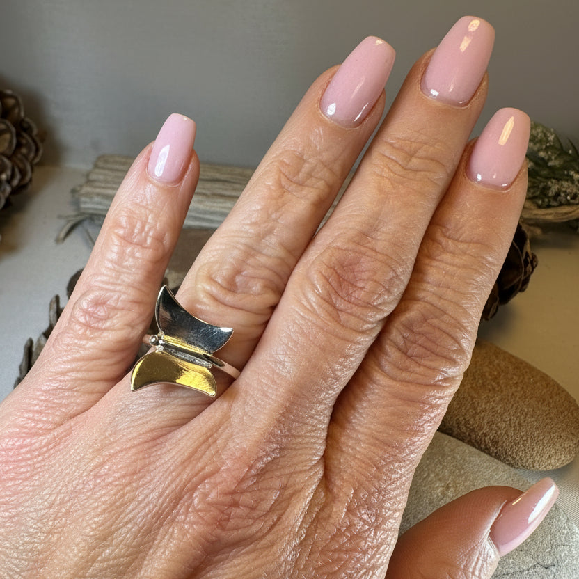 Modern Butterfly Ring — view 5