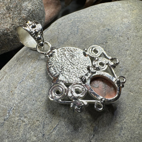 Load image into Gallery viewer, Lyria Celtic Triple Spiral Necklace in Sterling Silver
