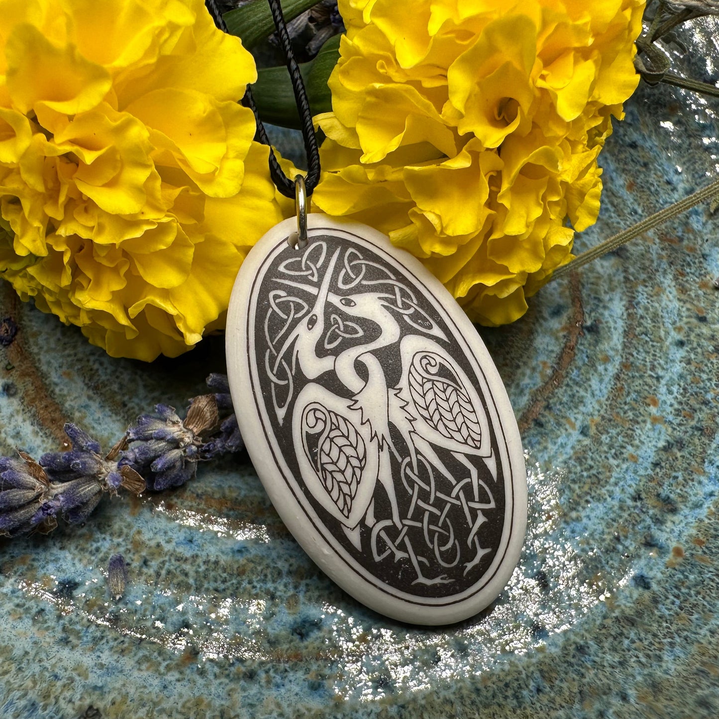 Artisan Celtic Birds Necklace - Handmade in the U.S.A.
