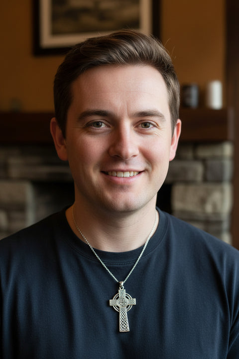 Load image into Gallery viewer, Macaille Celtic Cross Necklace
