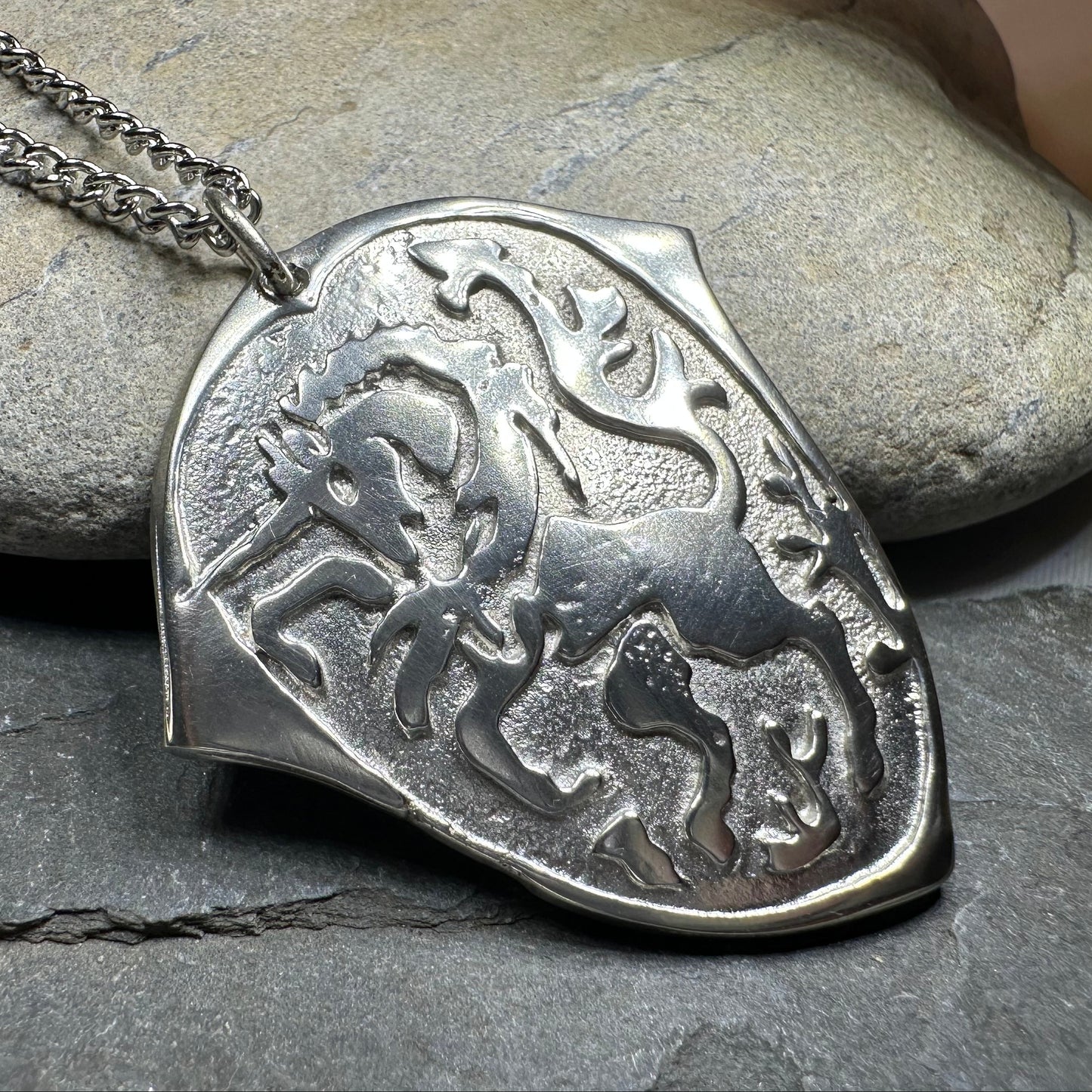 Unicorn of Scotland Medallion Necklace - Handmade in Scotland — view 10