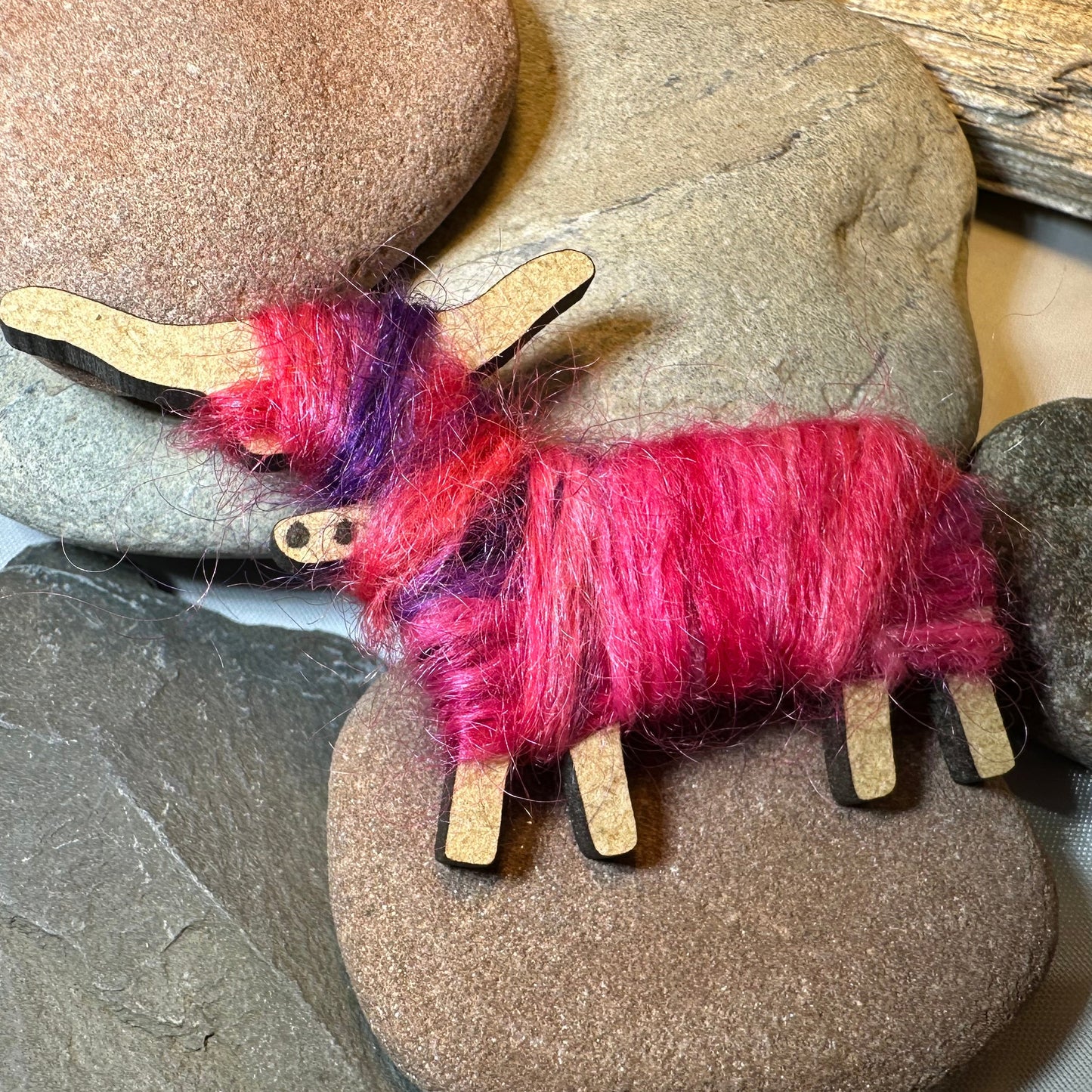 Scottish Highland Cow Scatter Pin - Handmade in Scotland