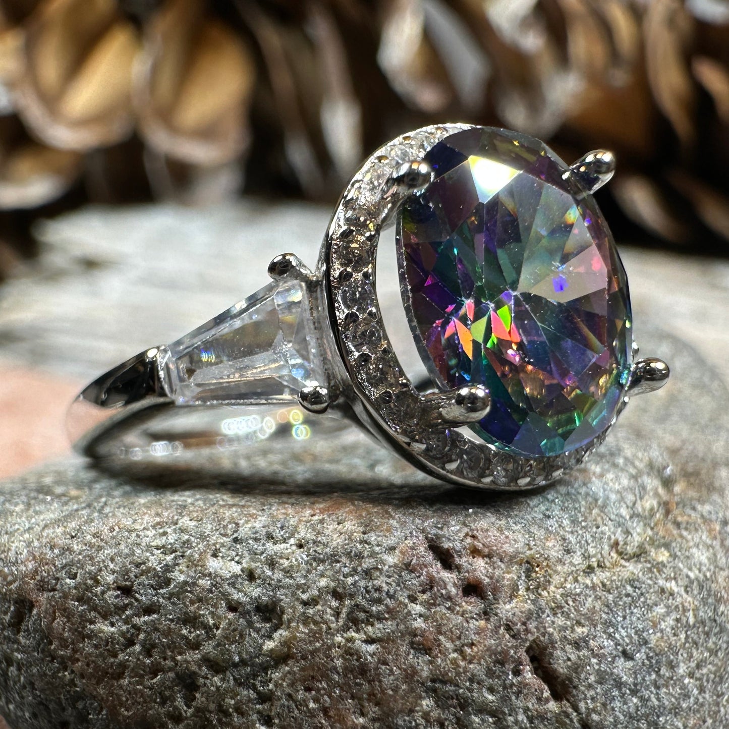 Scottish Lady Celtic Ring in Sterling Silver