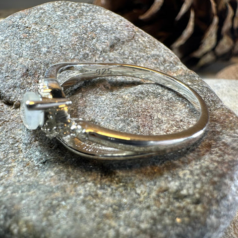 Load image into Gallery viewer, Winter Ice Moonstone Ring
