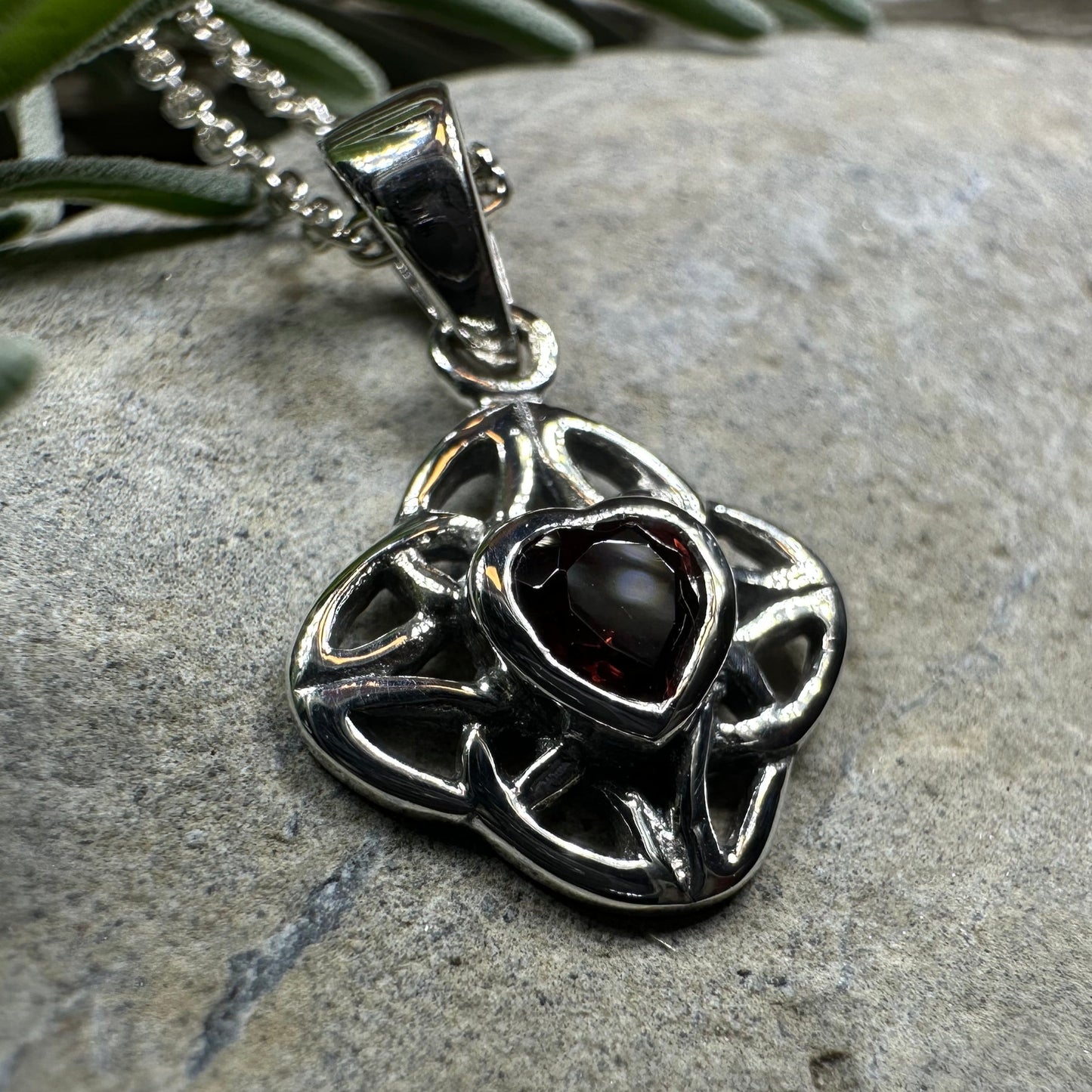 Ashley Celtic Knot Necklace in Sterling Silver