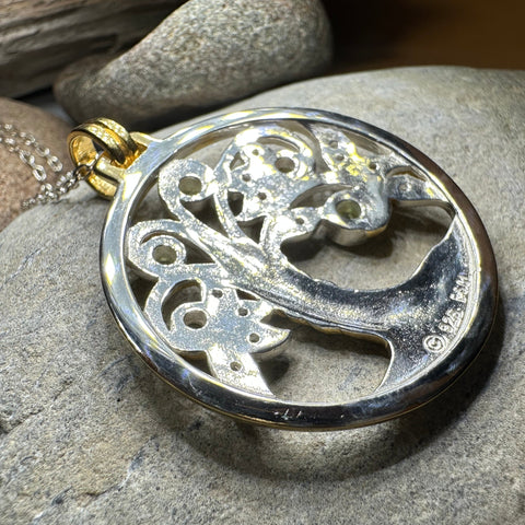 Load image into Gallery viewer, Avalon Tree of Life Necklace with Peridots
