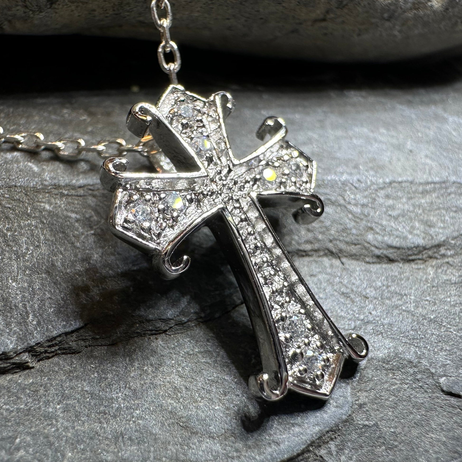 Devotion Celtic Cross Necklace in silver