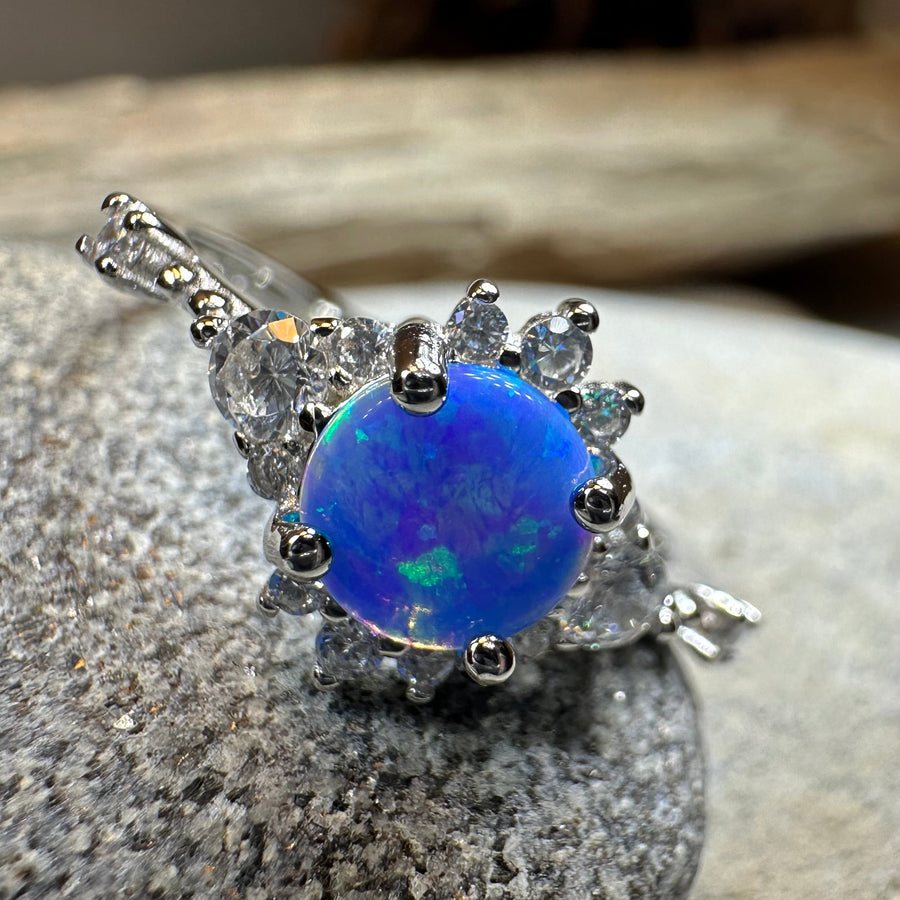 Enchanted Blue Opal Ring