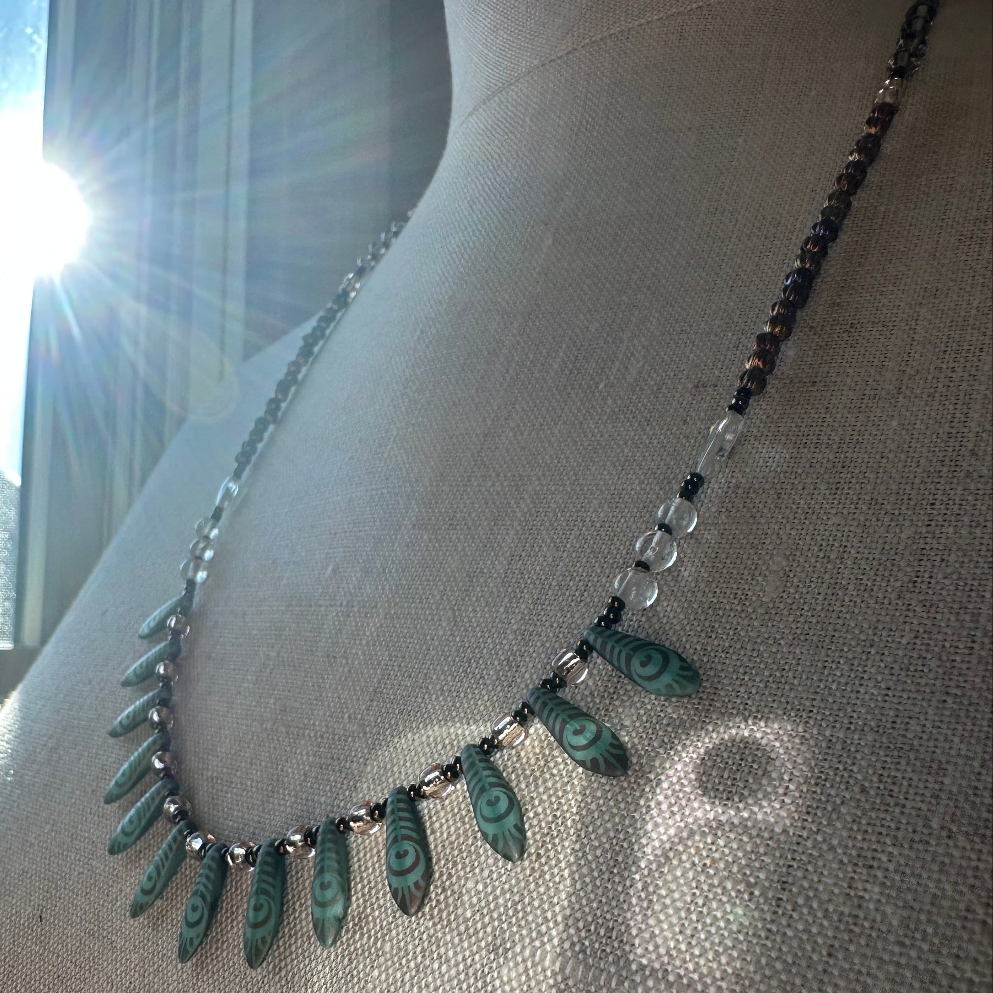 Irish Summer Crystal Necklace — view 3