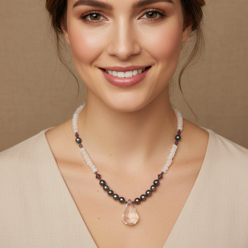 Highland Seasons Crystal Necklace in moonstone