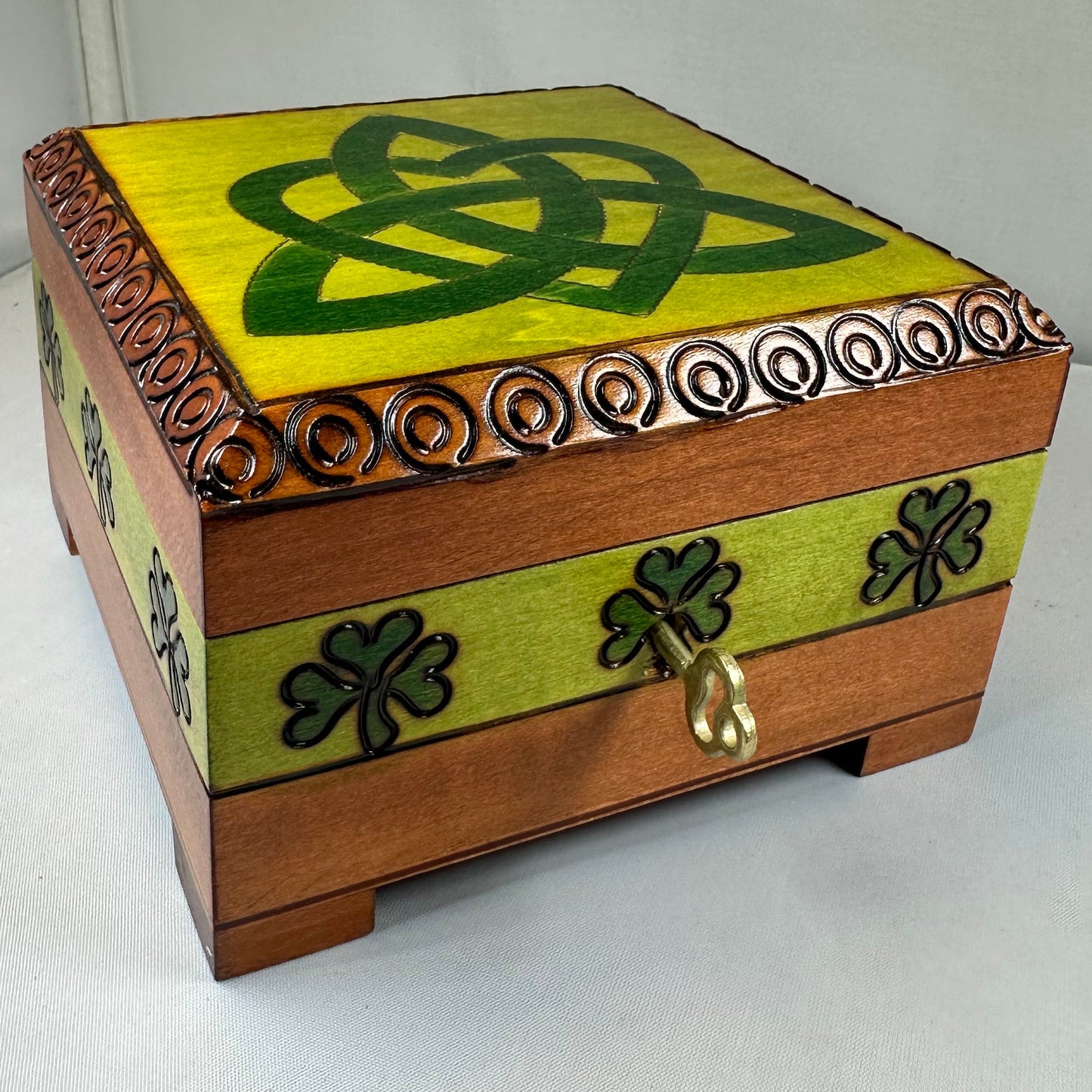 Celtic Love Knot Knot Keepsake Box - Handmade Wooden Box