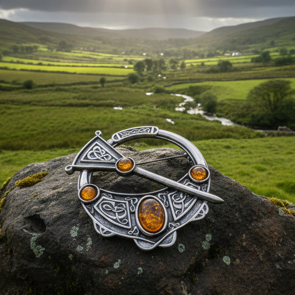 Lochdaw Celtic Penannular Brooch - Handmade in Scotland