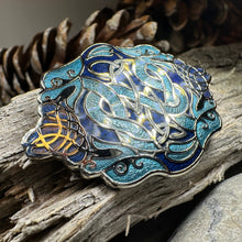 Load image into Gallery viewer, Celtic Dragon Enamel Brooch
