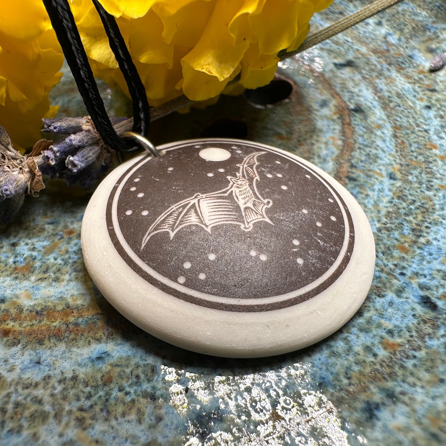 Artisan Brown Bat Necklace - Handmade in the U.S.A.