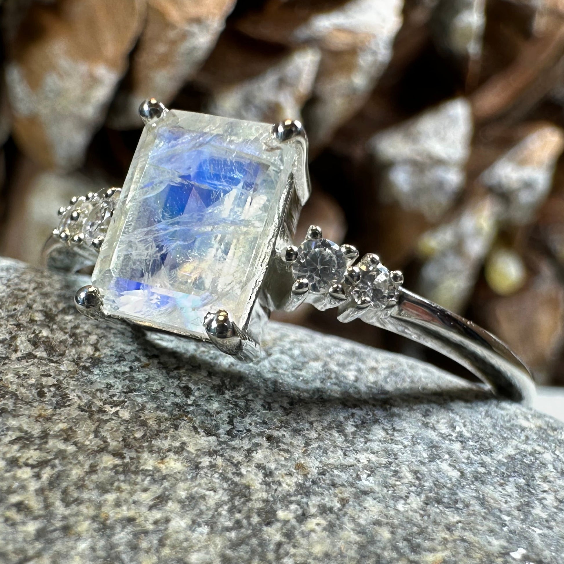 Hilaria Moonstone Ring — view 7