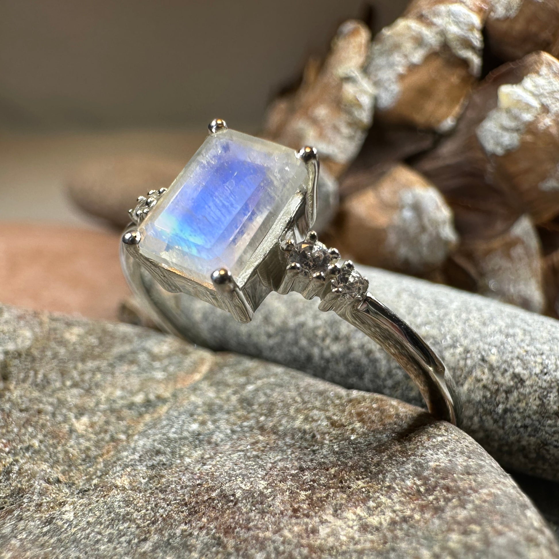 Hilaria Moonstone Ring — view 10