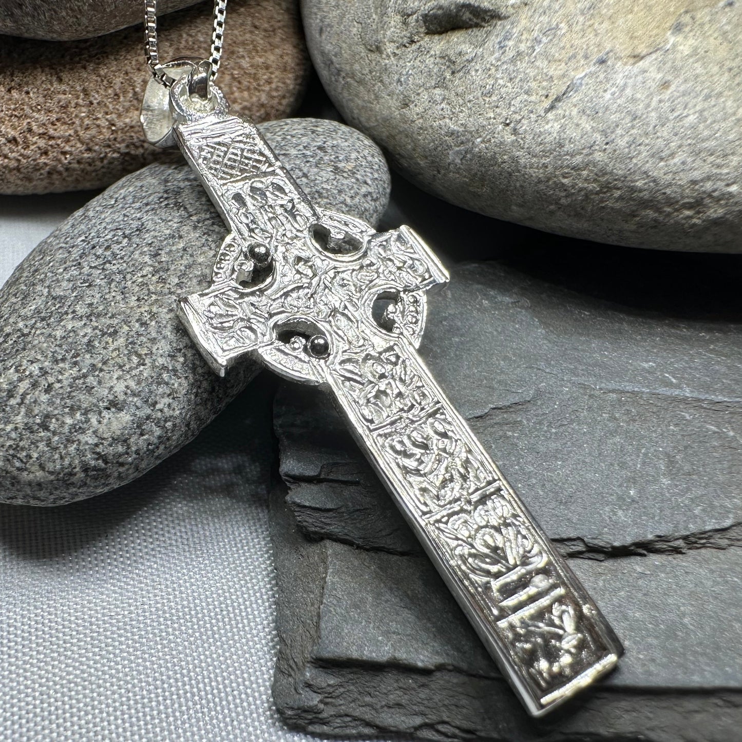 Artisan Irish Durrow Cross Necklace - Handmade in Ireland