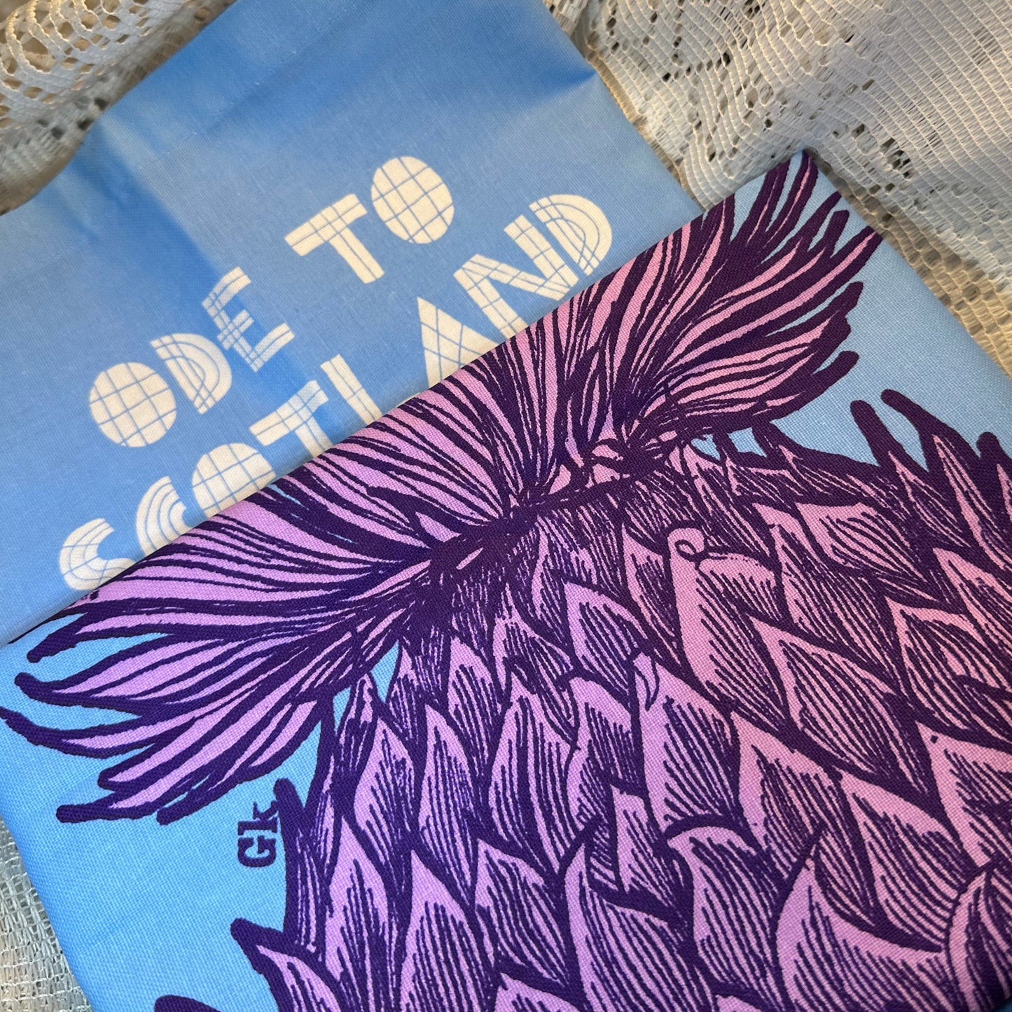 Handmade Scotland Lover Tea Towels - Set of Two