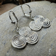 Load image into Gallery viewer, Artisan Newgrange Triple Spiral Earrings
