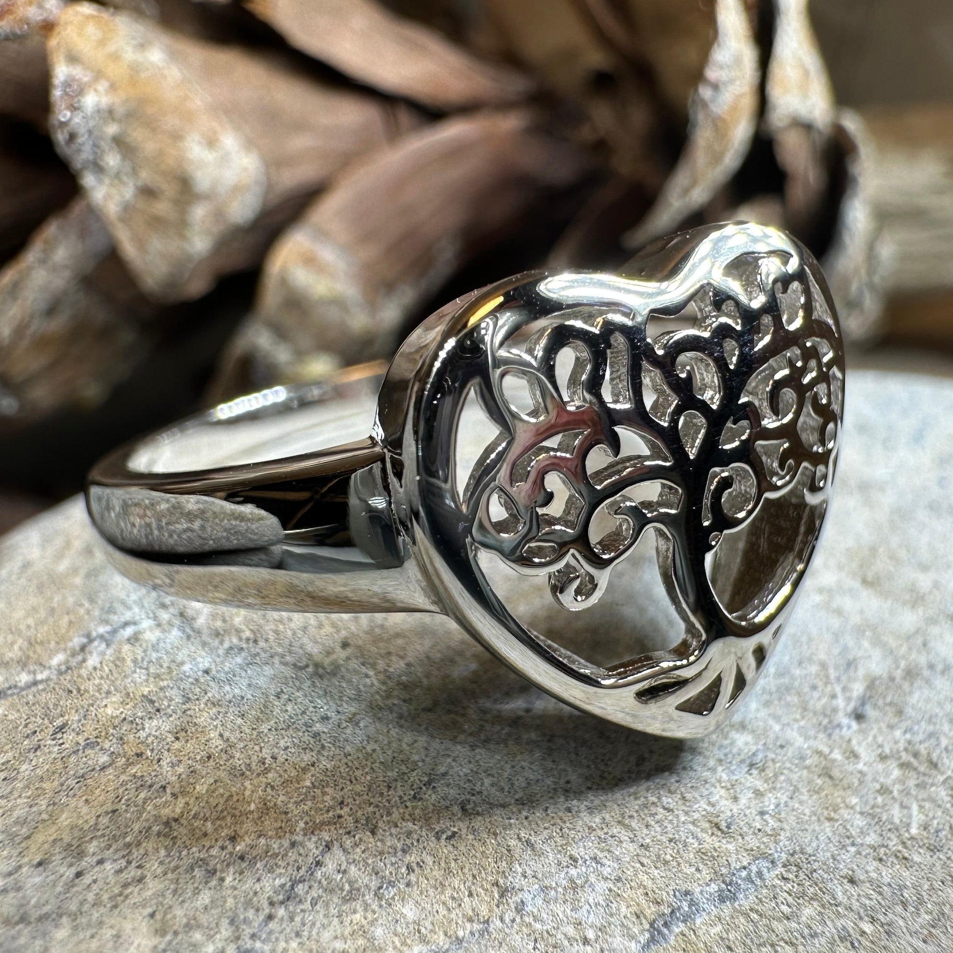 Heart Tree of Life Ring — view 4