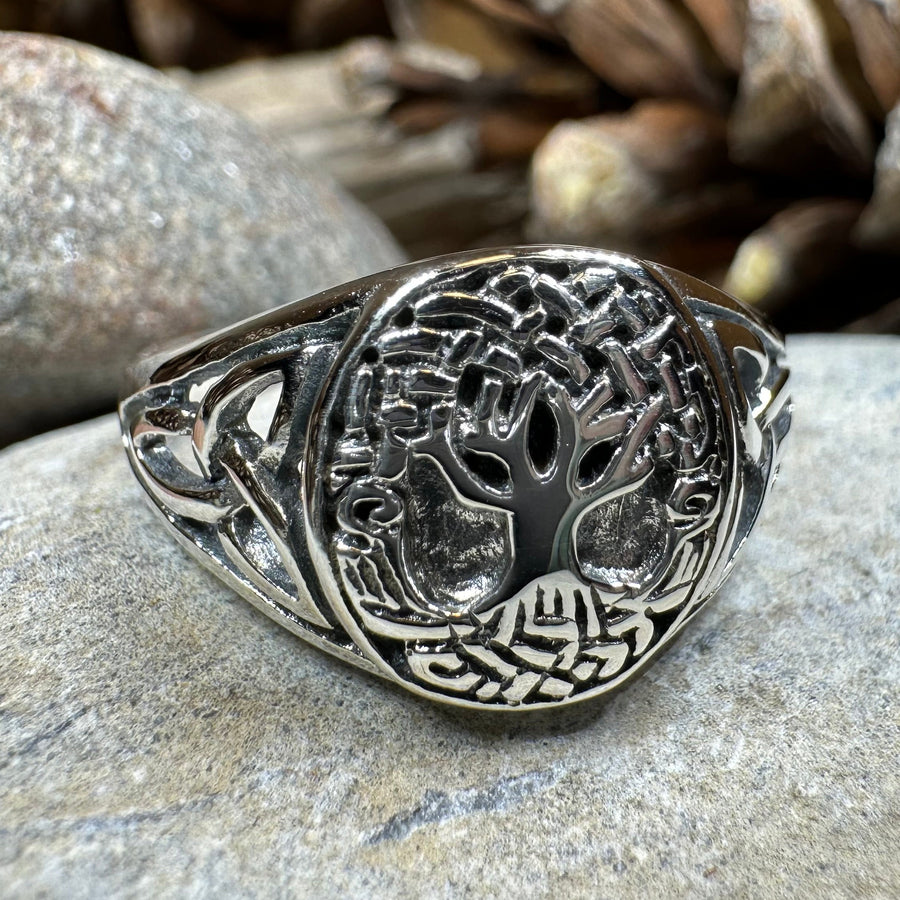 Lorna Celtic Tree of Life Ring in Sterling Silver