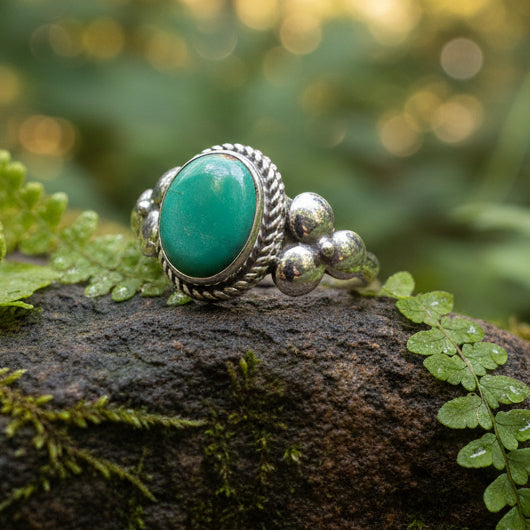 Airdrie Flower Ring in Sterling Silver