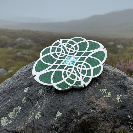Rhianna Celtic Enamel Brooch