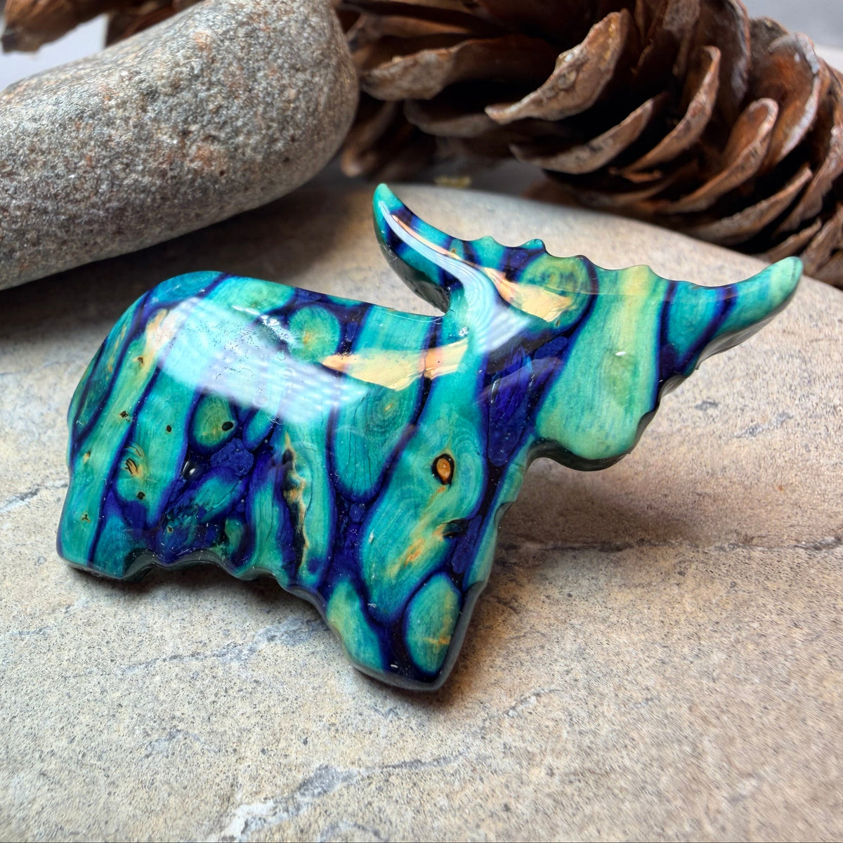 Heathergems Knox Highland Cow Brooch - Handmade in Scotland