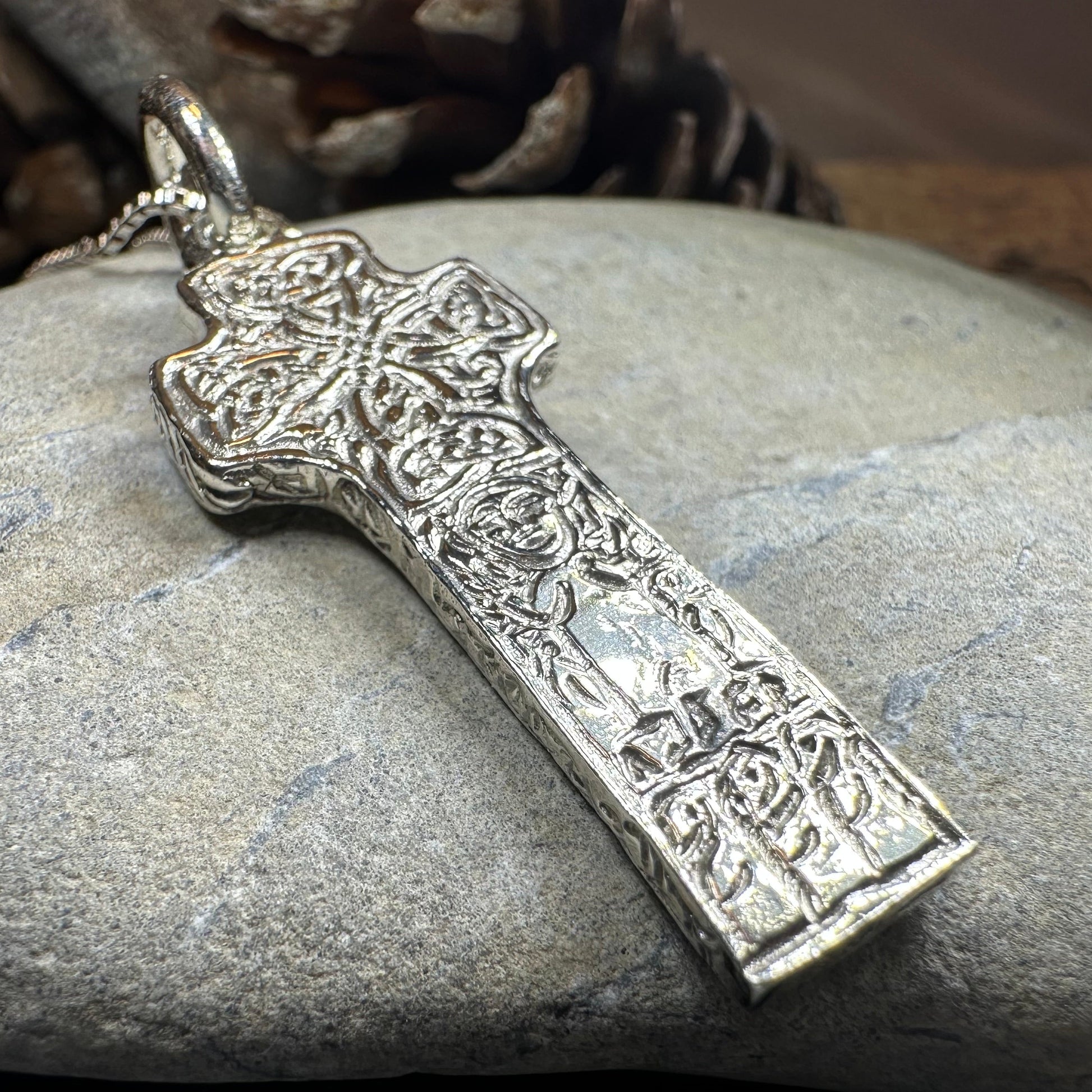 Artisan Irish Saint Patrick Cross Necklace - Made in Ireland — view 11
