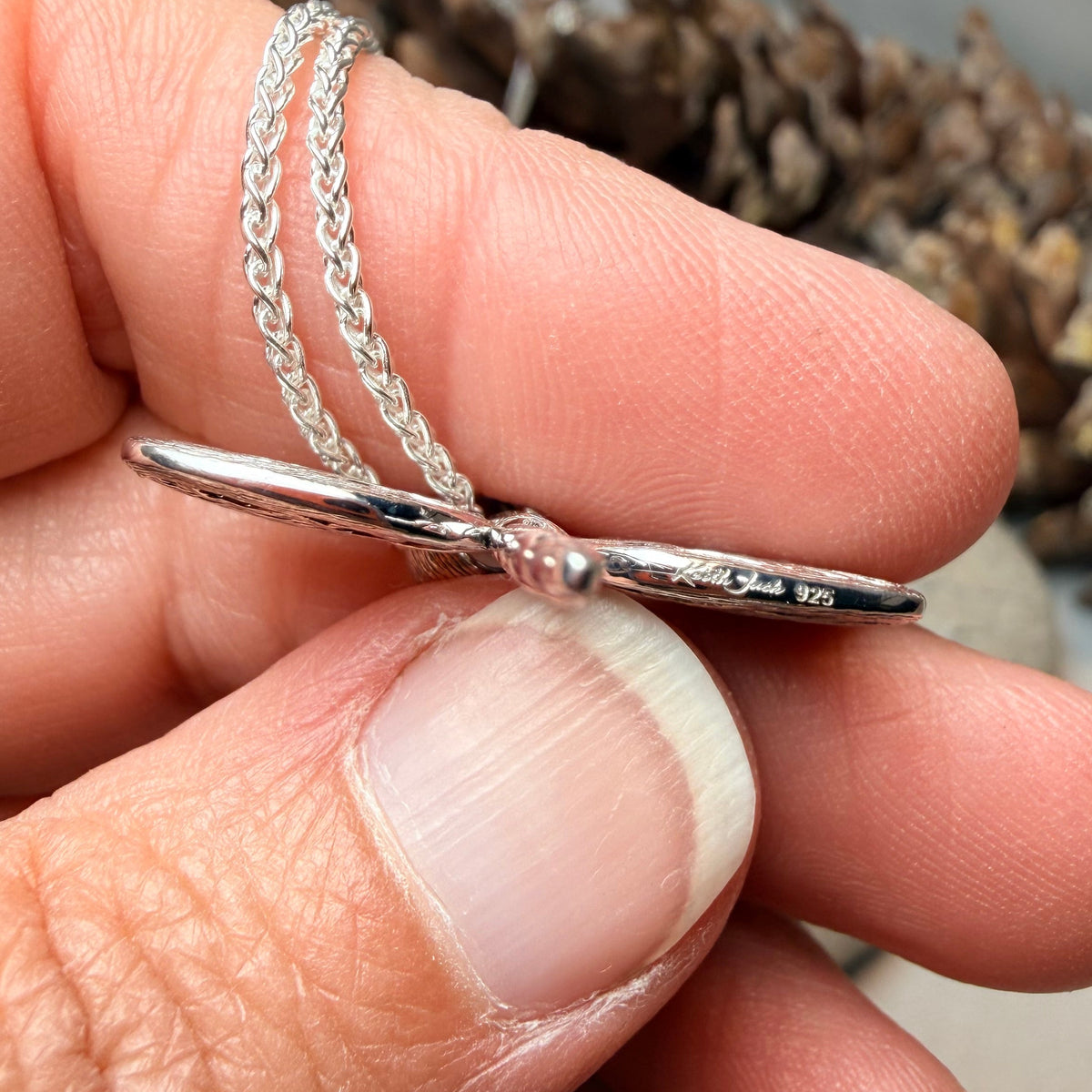 Summerdancer Celtic Dragonfly Necklace in Sterling Silver