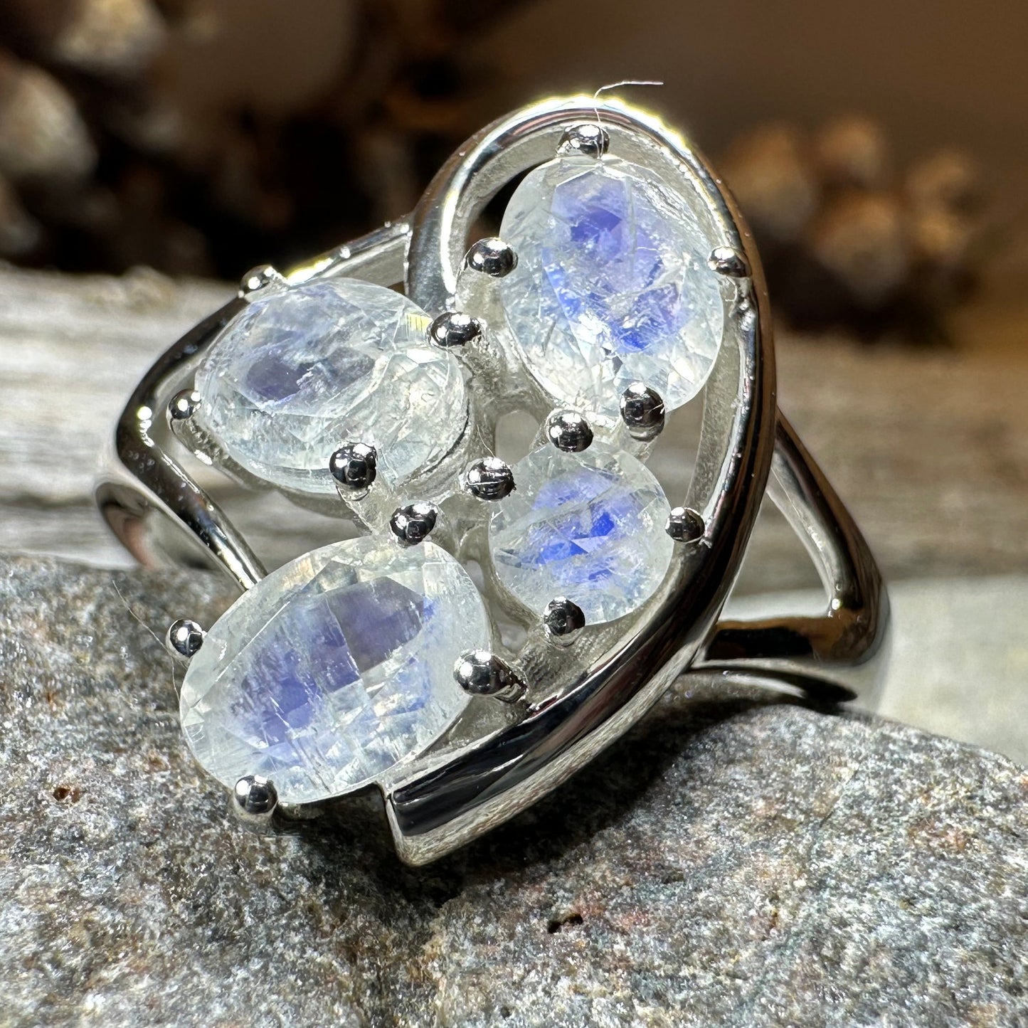 Talia Moonstone Ring — view 9