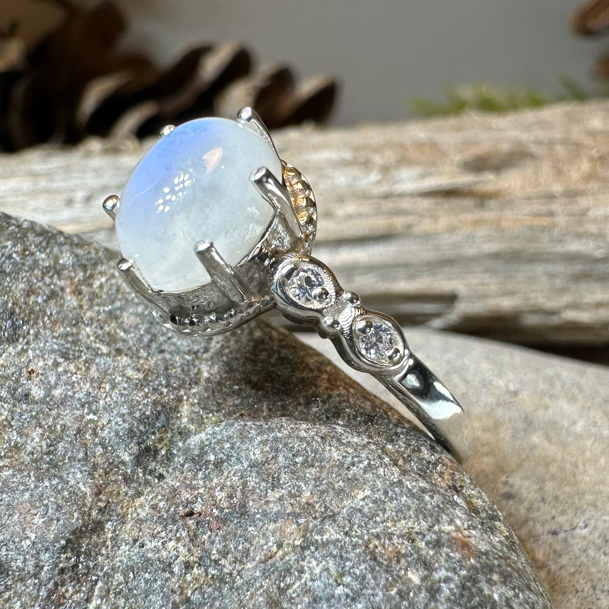 Diana Moonstone Promise Ring — view 12