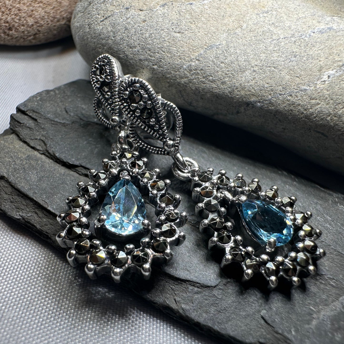 Bebe Marcasite Earrings