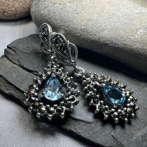Load image into Gallery viewer, Bebe Marcasite Earrings
