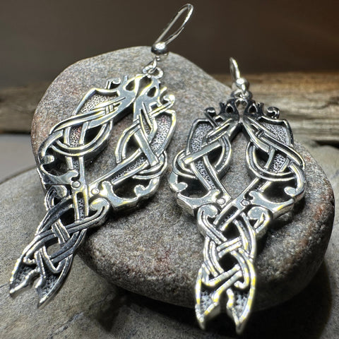 Load image into Gallery viewer, Unne Celtic Viking Earrings
