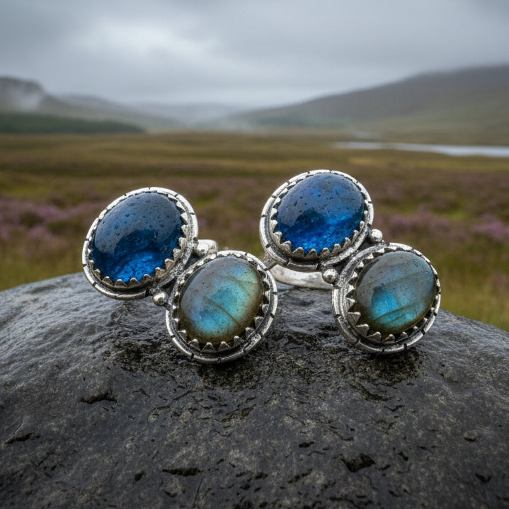 Desert Nights Post Earrings in Sterling Silver