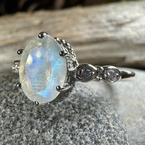 Load image into Gallery viewer, Diana Moonstone Promise Ring
