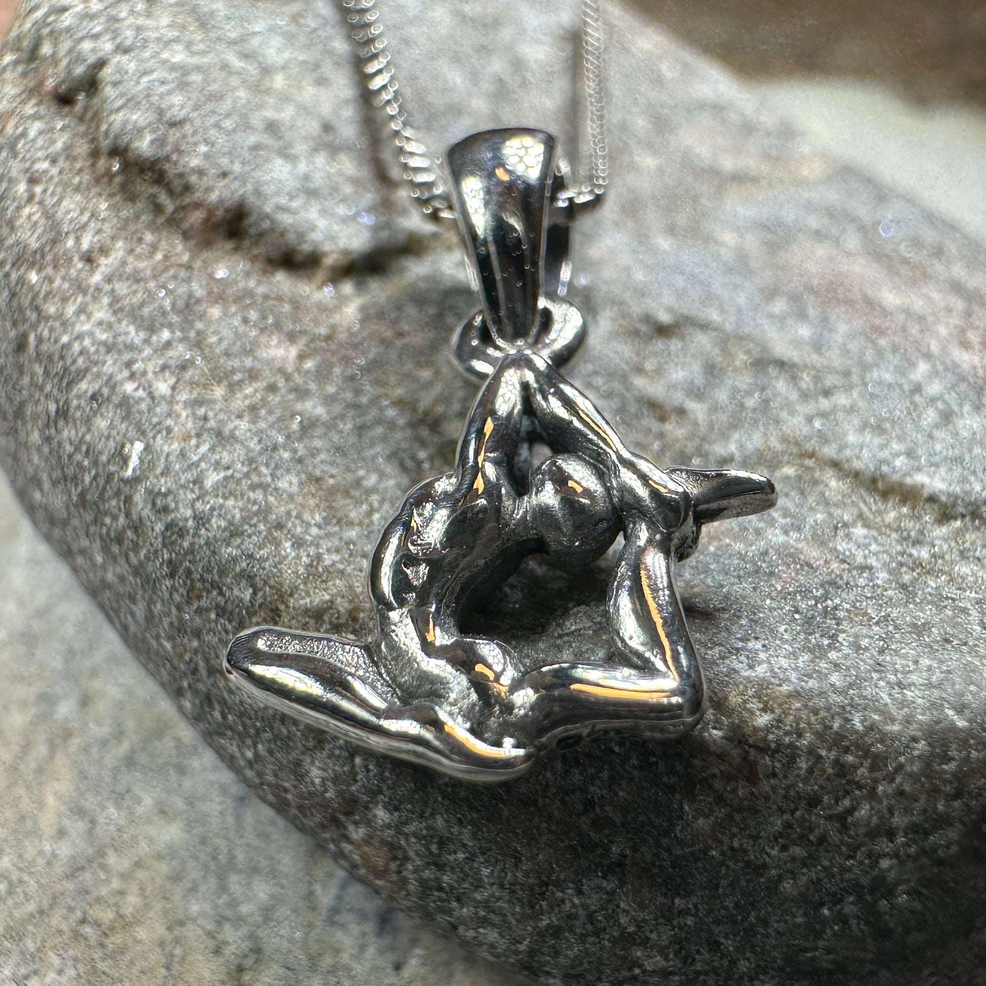Mermaid Yoga Pose Necklace — view 5