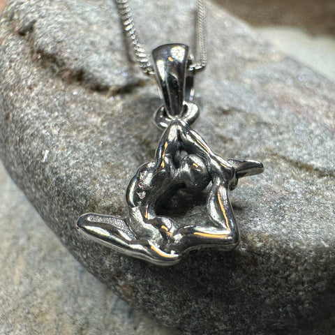 Load image into Gallery viewer, Mermaid Yoga Pose Necklace
