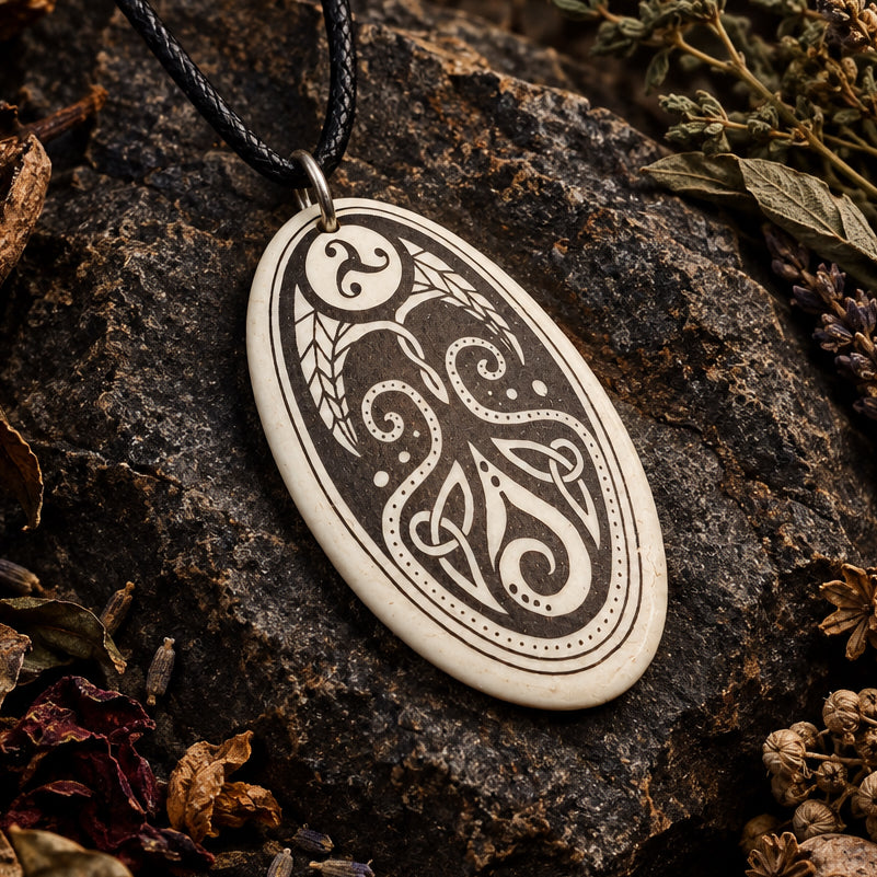 Artisan Cerridwen Celtic Goddess Necklace - Handmade in the U.S.A.