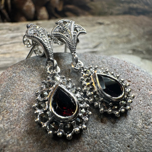 Coco Marcasite Earrings — view 4