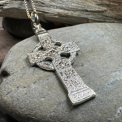 Load image into Gallery viewer, Artisan Irish Ahenny Cross Necklace - Made in Ireland
