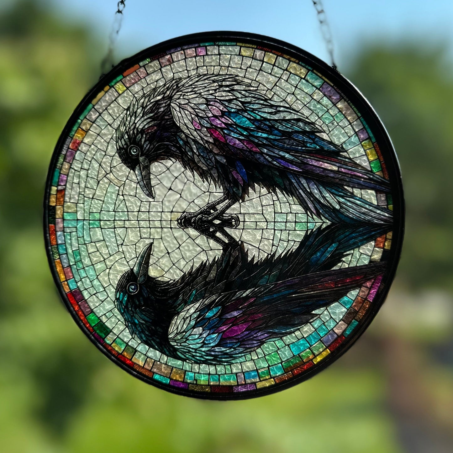 Reflections Raven Suncatcher