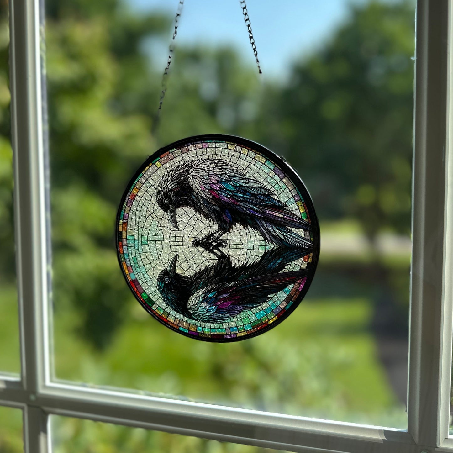 Reflections Raven Suncatcher
