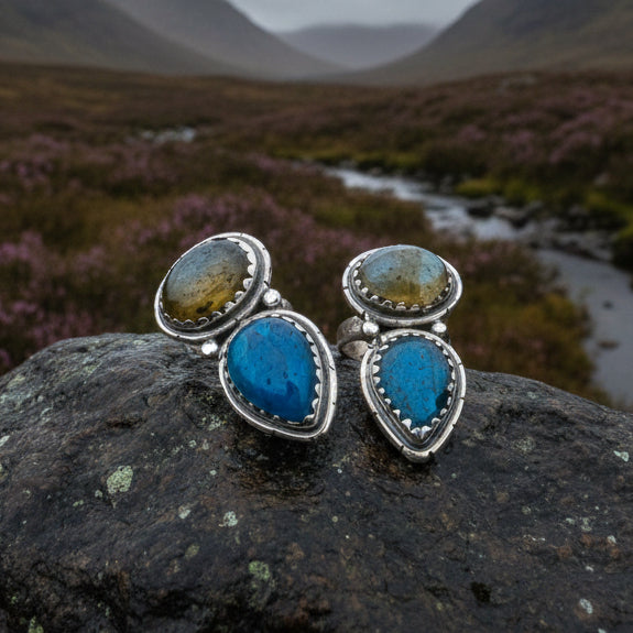 Desert Nights Post Earrings in Sterling Silver