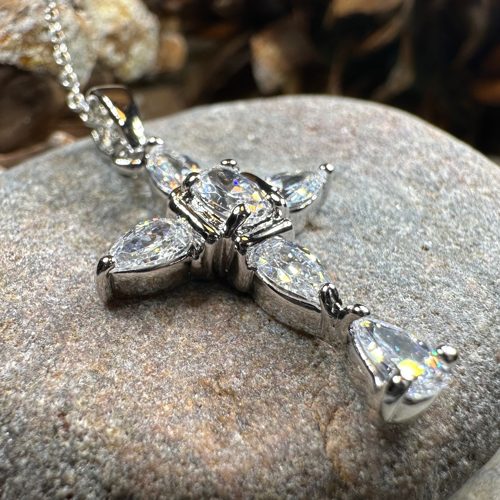 Clarice Celtic Cross Necklace — view 2