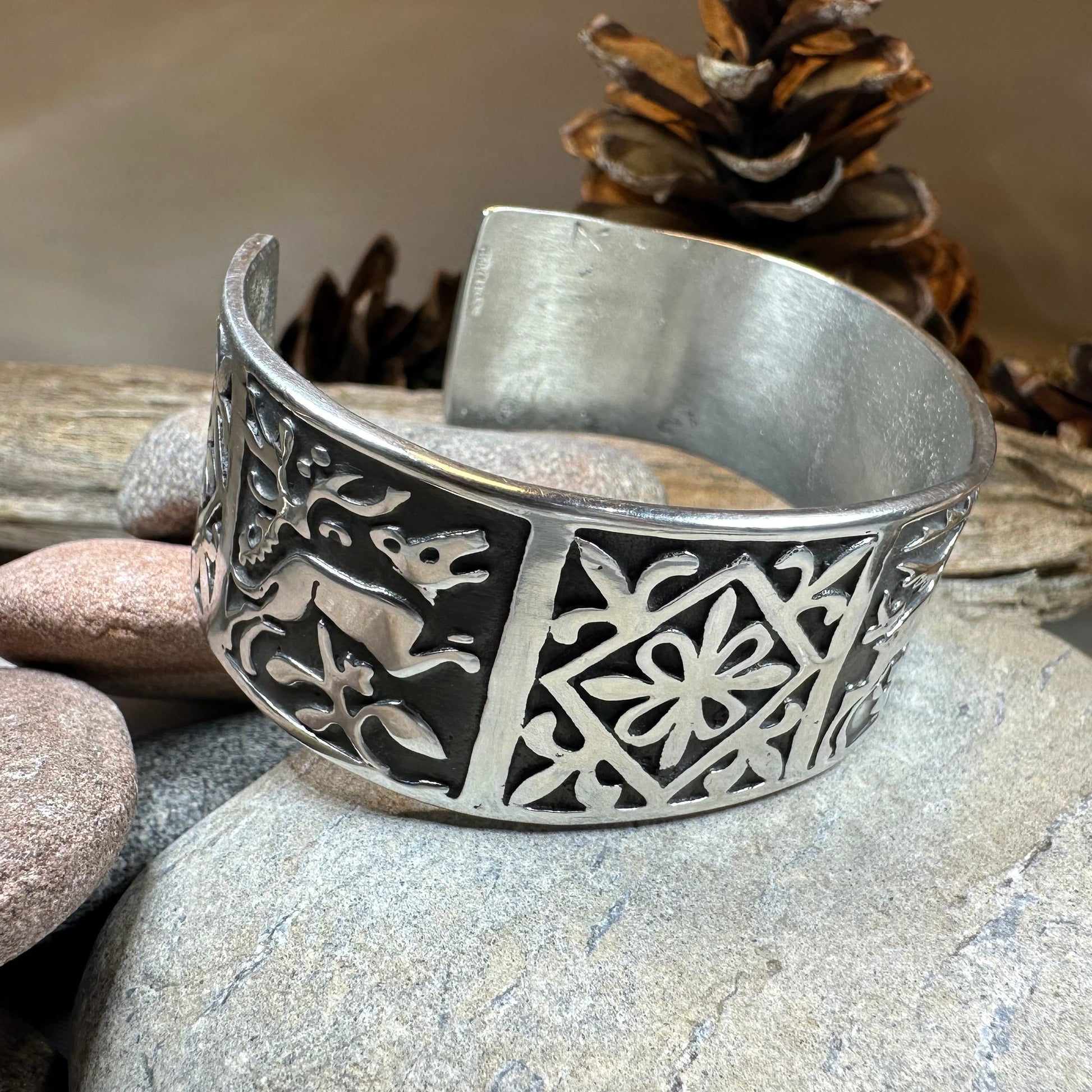 Celtic Stag Cuff Bracelet - Handmade in Scotland — view 9