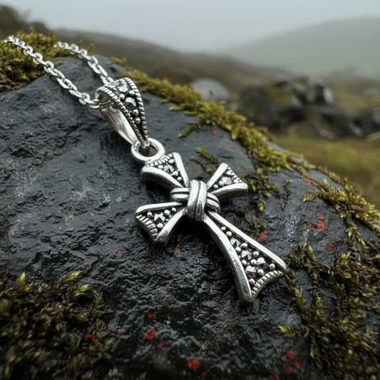 Elowen Marcasite Cross Necklace